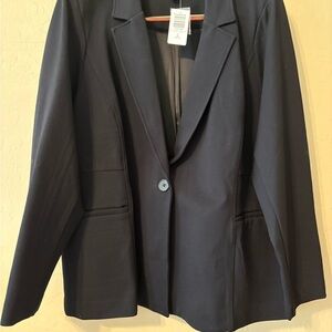torrid Black Single-Button Blazer - Plus Size Tailored Jacket